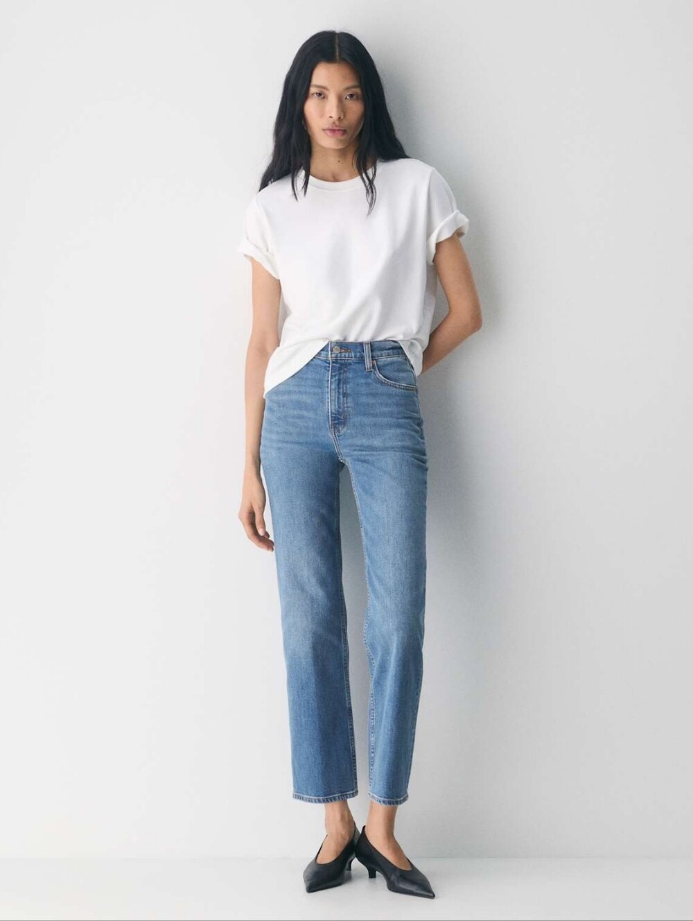 Artizia Denim Forum The Arlo Hi-Rise Straight Jean Size 25
